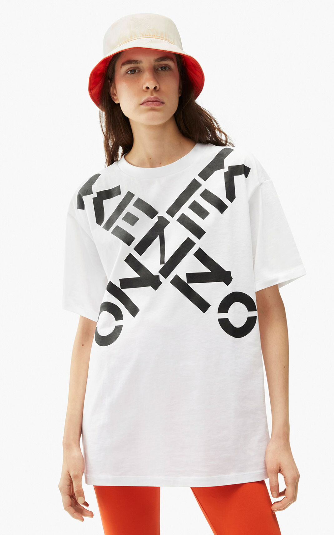 Kenzo Sport Big X oversized T Shirt Dam | 52496-ZAEP